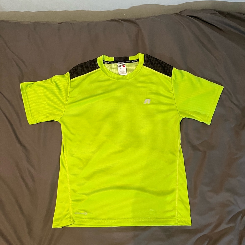 Russell Athletic Men's Performance T-Shirt Kid's XL (14-16) (Men's S) Lime Green